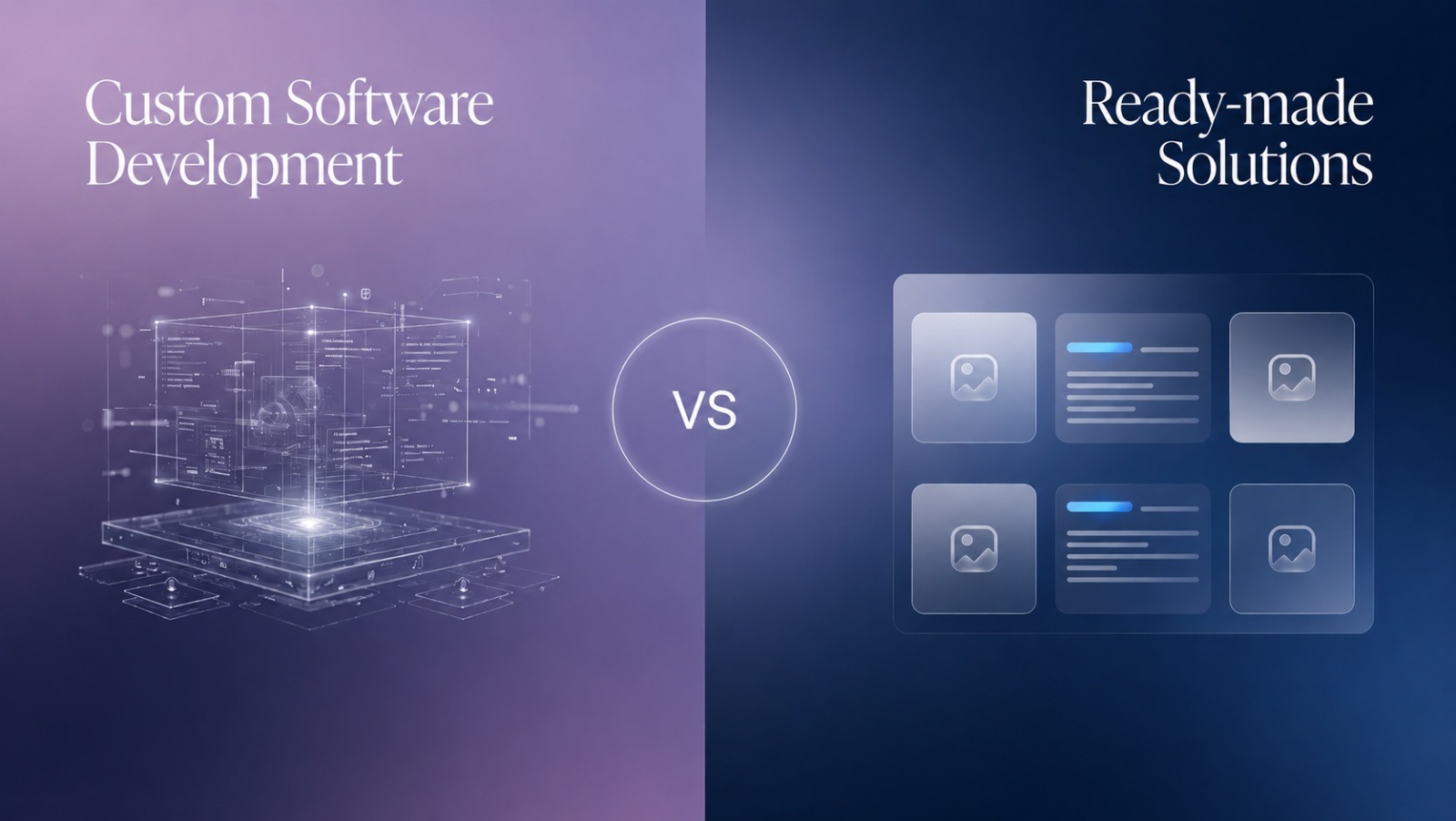 Custom software development dashboard